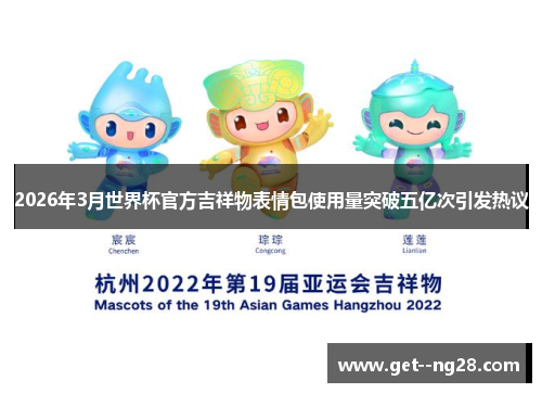 2026年3月世界杯官方吉祥物表情包使用量突破五亿次引发热议